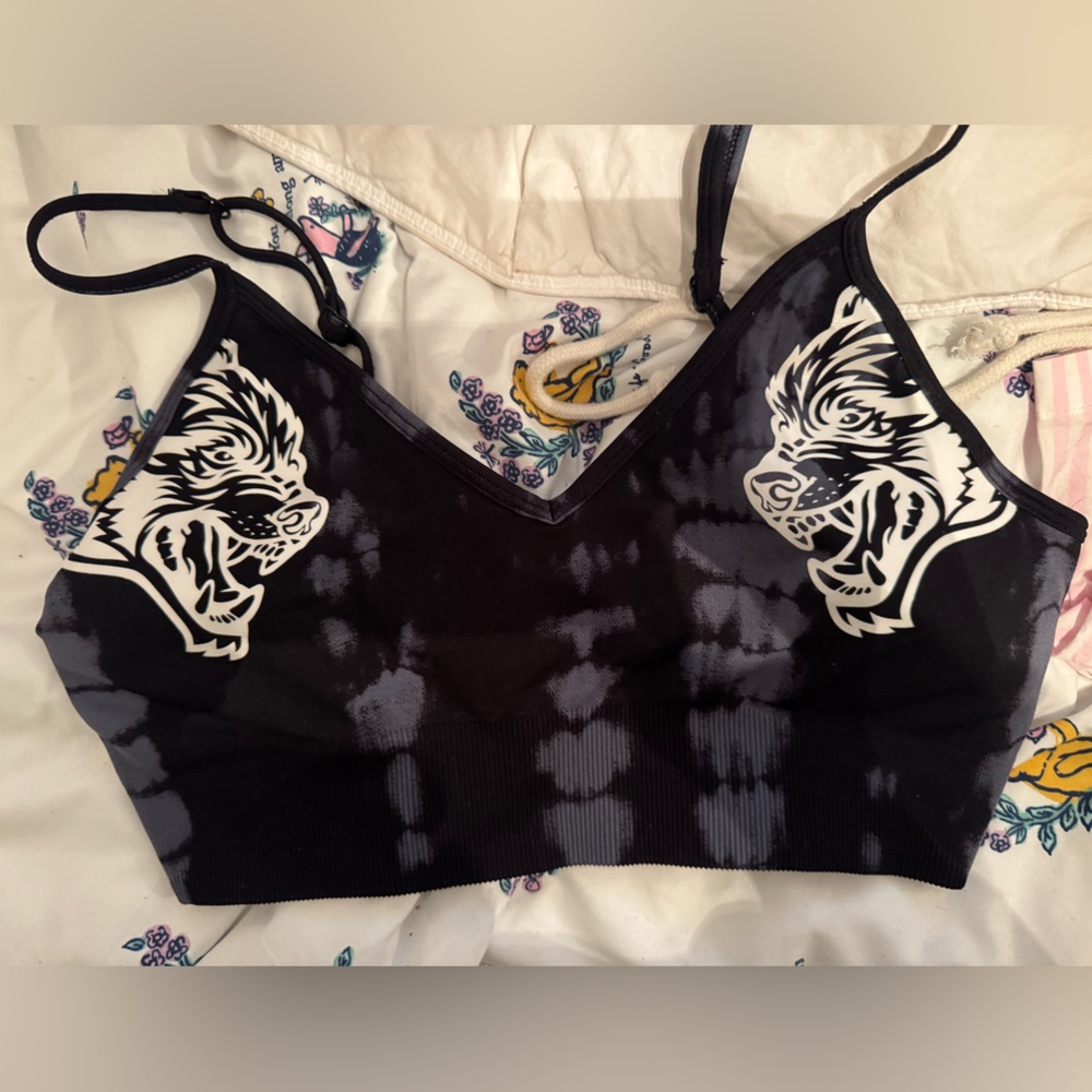 Black and Gray Women's Intimate Top